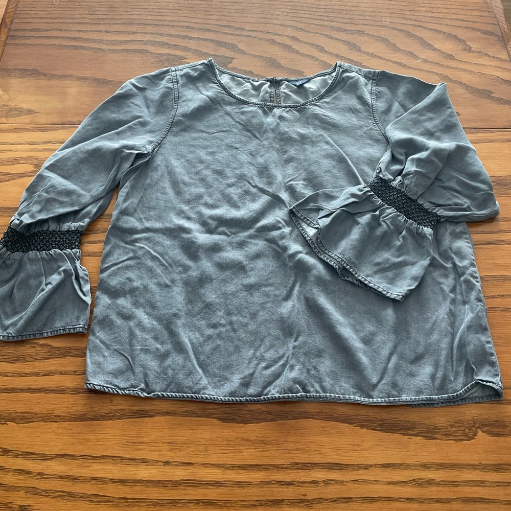 GAP Denim Gray Top